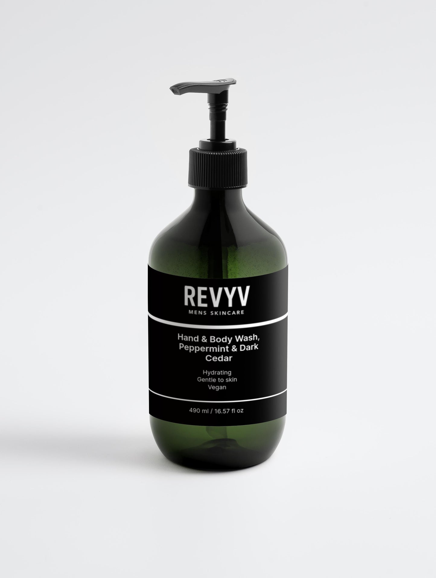 Hand & Body Wash, Peppermint & Dark Cedar