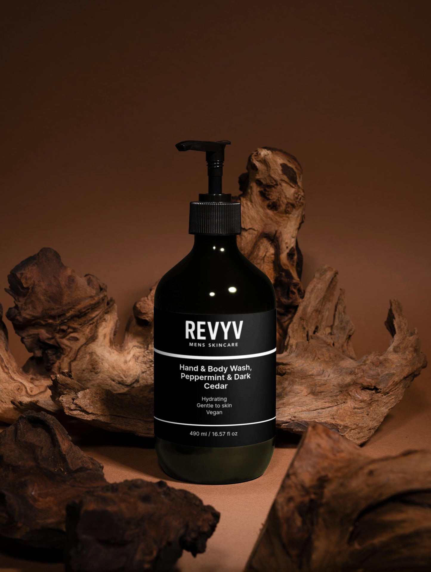 Hand & Body Wash, Peppermint & Dark Cedar